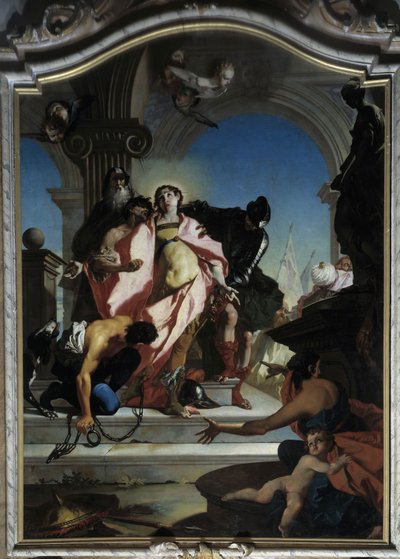 Schwytanie św. Jerzego (malarstwo) autorstwa Giambettino Cignaroli