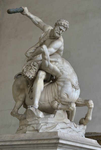 Herkules w walce z centaurem Nessus autorstwa (after) Giambologna