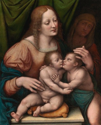 Madonna z Dzieciątkiem z młodym świętym Janem Chrzcicielem i świętą Elżbietą autorstwa Giampietrino