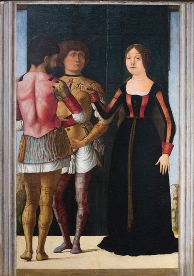 Brutus, Lukrecja i Collatinus, ok. 1490 (olej i tempera na panelu) autorstwa Gian Francesco de