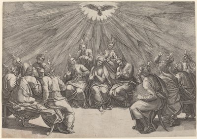 Zielone Świątki autorstwa Gian Jacopo Caraglio after Raphael
