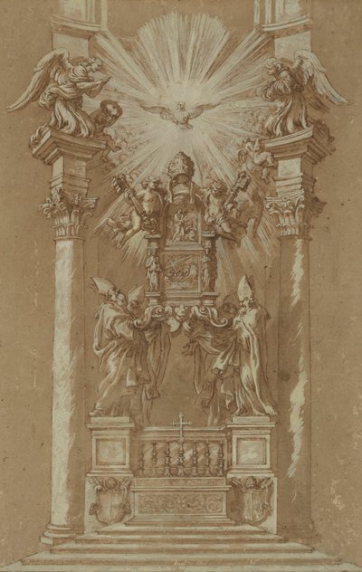Studium do Katedry św. Piotra autorstwa Gian Lorenzo (studio of) Bernini