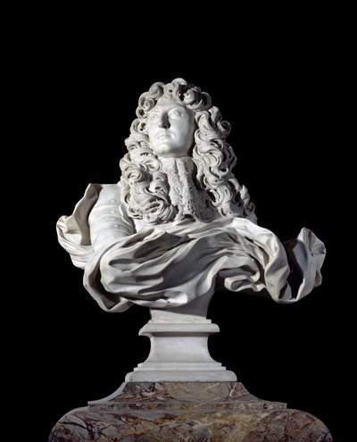 Popiersie Ludwika XIV, króla Francji. Rzeźba Gian Lorenzo autorstwa Gian Lorenzo Bernini