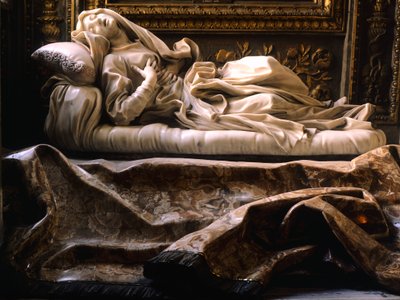 Włochy, Rzym, kościół San Francesco Ripa, bł. Ludwika Albertoni autorstwa Gian Lorenzo Bernini
