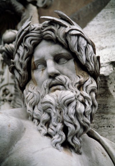 Personifikacja Gangesu, Fontanna Czterech Rzek (XVI w.), proj. Gian Lorenzo Bernini (Neapol autorstwa Gian Lorenzo Bernini