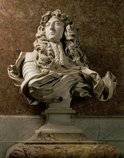 Popiersie portretowe Ludwika XIV (1638-1715), 1665, (marmur) (zob. też 154787) autorstwa Gian Lorenzo Bernini
