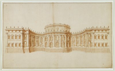 Projekt dla Luwru ... autorstwa Gian Lorenzo Bernini