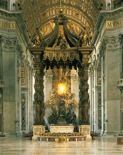 Baldachim Świętego Piotra (Baldacchino) autorstwa Gian Lorenzo Bernini