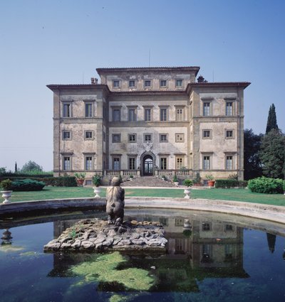 Widok z zewnątrz, elewacja ogrodowa, proj. Gian Lorenzo Bernini (1598-1680) (foto) autorstwa Gian Lorenzo Bernini