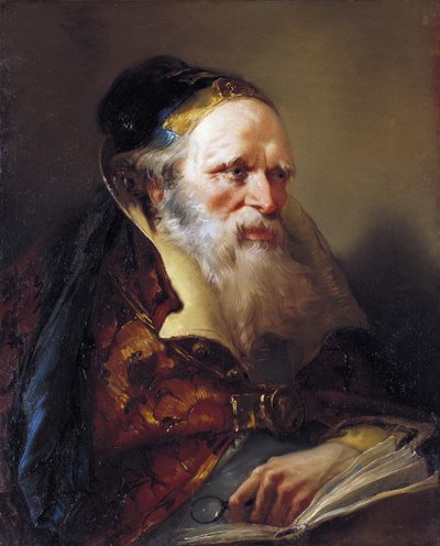 د فیلسوف مشر، c.1750-60 poli autorstwa Giovanni Domenico Tiepolo