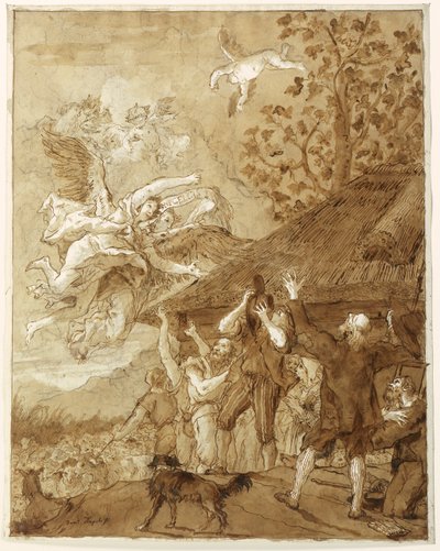 Zwiastowanie pasterzy autorstwa Giovanni Domenico Tiepolo
