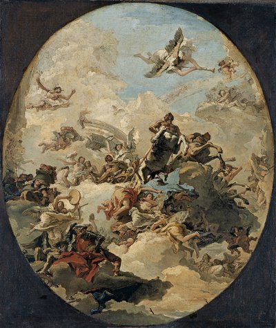 Apoteoza Herkulesa autorstwa Giovanni Domenico Tiepolo