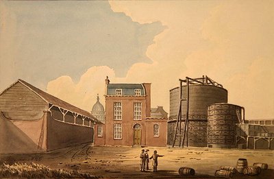 Widok na Phoenix Gas Works, Bankside autorstwa Gideon Yates