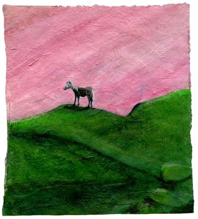 Koniec dnia, 2004, (olej na papierze) autorstwa Gigi Sudbury