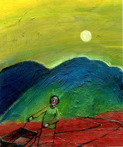 Miałem wszystko, czego potrzebowałem, 2003 (olej na papierze) autorstwa Gigi Sudbury