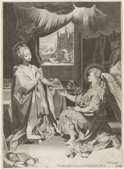 zwiastowanie autorstwa Gijsbert Van Veen