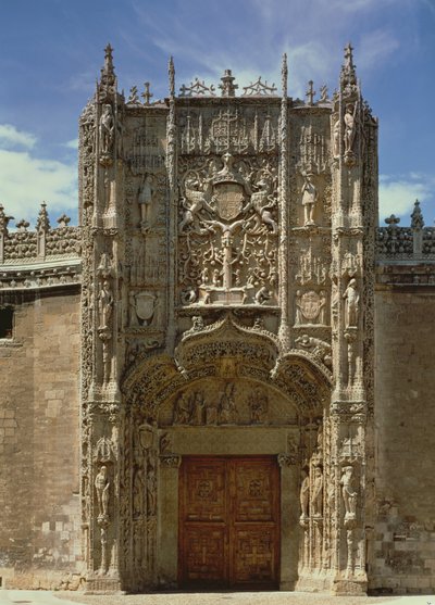 Fasada wejściowa (Narodowe Muzeum Rzeźby Religijnej) zbudowana w latach 1488-96 autorstwa Gil de Siloe