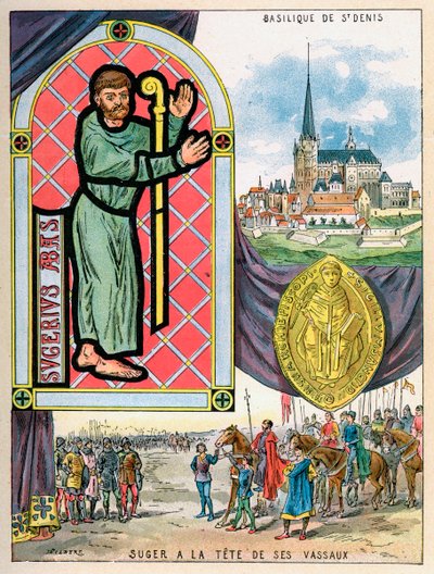 Opat Suger, francuscy opat-mężowie stanu, 1898 autorstwa Gilbert