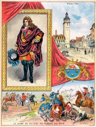 Claude Louis Hector de Villars, francuski dowódca wojskowy, 1898 autorstwa Gilbert