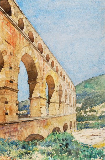 Pont du Gard, Francja autorstwa Gilbert Cass