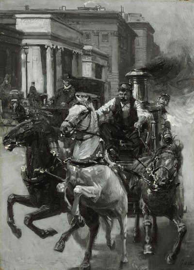 Pęd do ognia, ok. 1900 autorstwa Gilbert Gaul