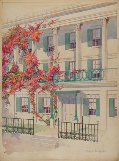 Kolumnada, ok. godz. 1936. autorstwa Gilbert Sackerman