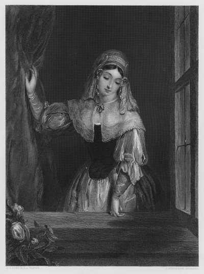 The Casement, ze zdjęcia w Galerii Vernon (rycina) autorstwa Gilbert Stuart (after) Newton