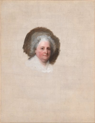 Martha Washington (portret w Athenaeum) autorstwa Gilbert Stuart