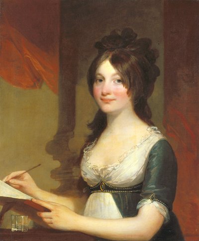 Portret młodej kobiety (olej na płótnie) autorstwa Gilbert Stuart
