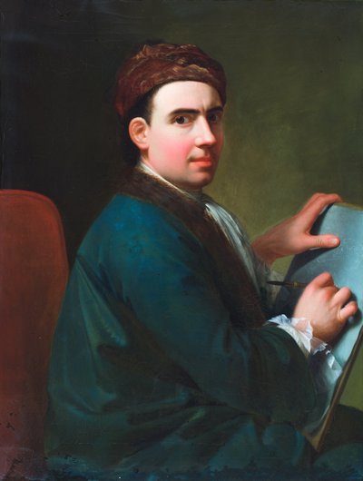 Autoportret (olej na płótnie) autorstwa Giles Hussey