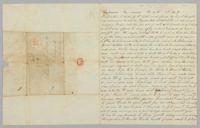 List do Samuela Foxa od Gilesa Saundersa w sprawie handlu niewolnikami, 9 marca 1847 r. autorstwa Giles Saunders