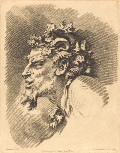 Szef Fauna autorstwa Gilles Demarteau, the Elder after François Boucher
