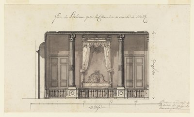 Wnęka na łóżko dla księcia Orleanu, Palais Royal, Paryż autorstwa Gilles Marie Oppenord