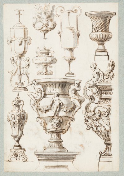 Osiem Urn autorstwa Gilles Marie Oppenord