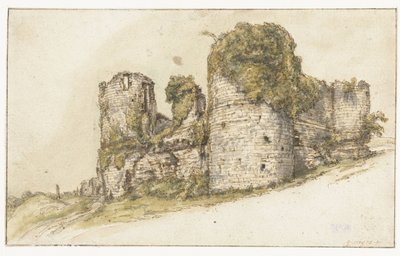 Widok na Château de César w Vau autorstwa Gilles Neyts