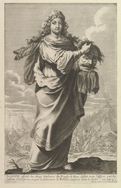 Judith, 1647. Twórcy: Gilles Rousselet, Abraham Bosse. autorstwa Gilles Rousselet and Abraham Bosse
