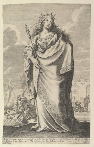 Marianne, 1647. Twórcy: Gilles Rousselet, Abraham Bosse. autorstwa Gilles Rousselet and Abraham Bosse