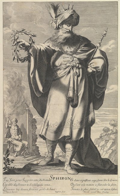 Sphiron, ca. 1639-40. Twórcy: Gilles Rousselet, Abraham Bosse. autorstwa Gilles Rousselet and Abraham Bosse