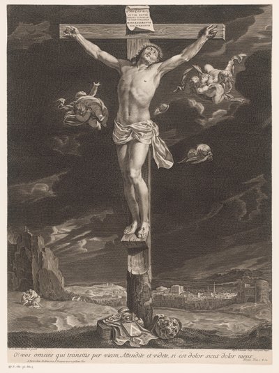 Chrystus na krzyżu autorstwa Gilles Rousselet