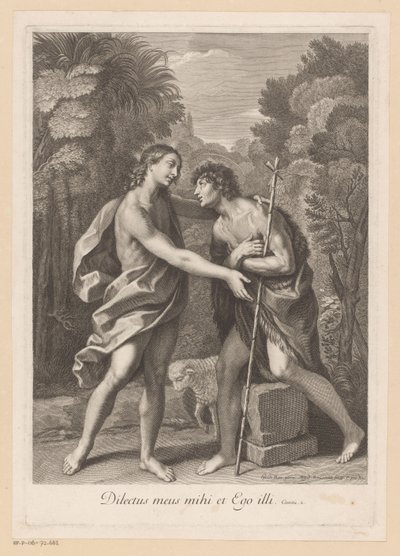 Chrystus i Jan Chrzciciel autorstwa Gilles Rousselet