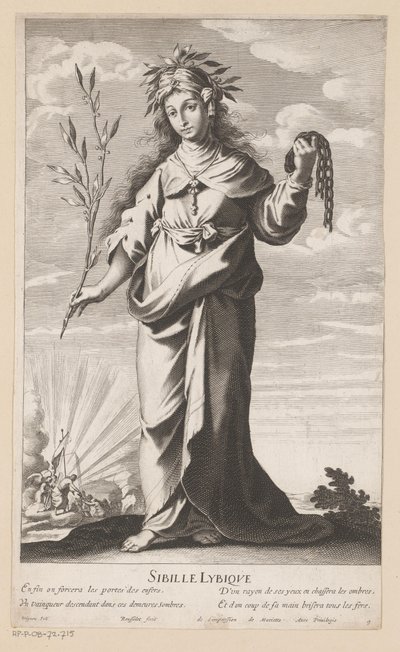 Libische sibille Sibylle Libyque (tytuł na obiekcie) Sibille (tytuł serii) Sybille (tytuł serii) autorstwa Gilles Rousselet