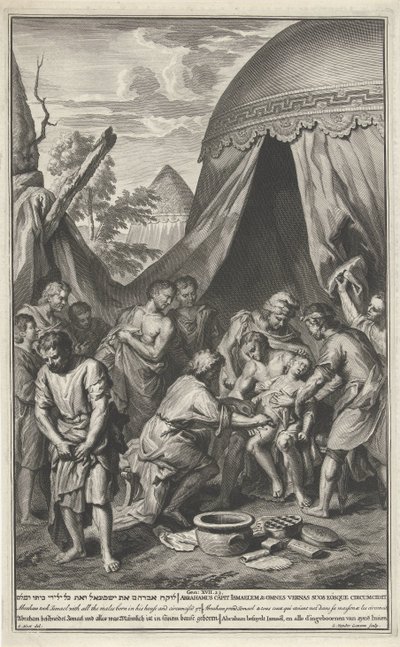 Obrzezanie Ismaela autorstwa Gilliam van der Gouwen