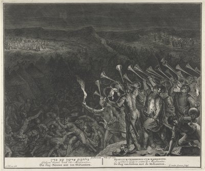 Walcz z Midianitami autorstwa Gilliam van der Gouwen