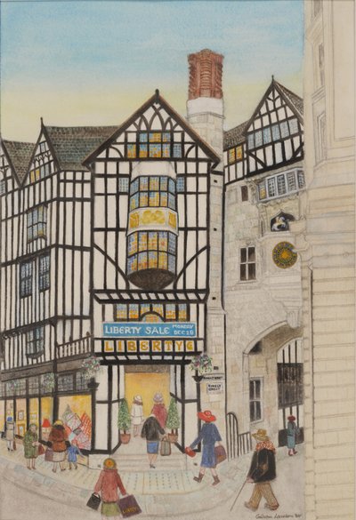 Liberty I, 1988 (akwarela na papierze) autorstwa Gillian Lawson