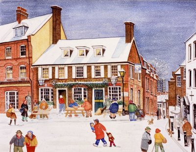 Biały niedźwiedź, Hampstead, 1990 (akwarela na papierze) autorstwa Gillian Lawson
