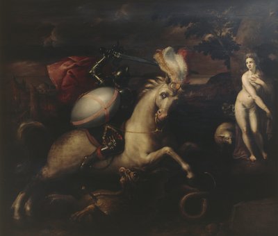 Święty Jerzy (olej na desce) autorstwa Gillis (c.1535 99) Congnet