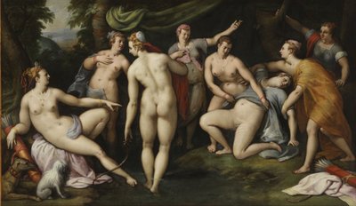 Diana odkrywająca ciążę Callisto autorstwa Gillis Coignet
