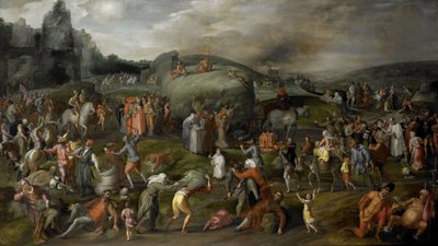 Alegoria nadużyć władz kościelnych i państwowych autorstwa Gillis Mostaert (I)