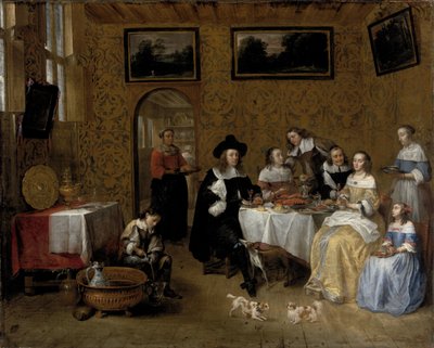 Portret rodziny autorstwa Gillis van Tilborgh
