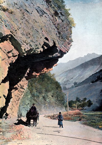 Skała niedaleko wsi Annaour, ok. 1890 r. autorstwa Gillot